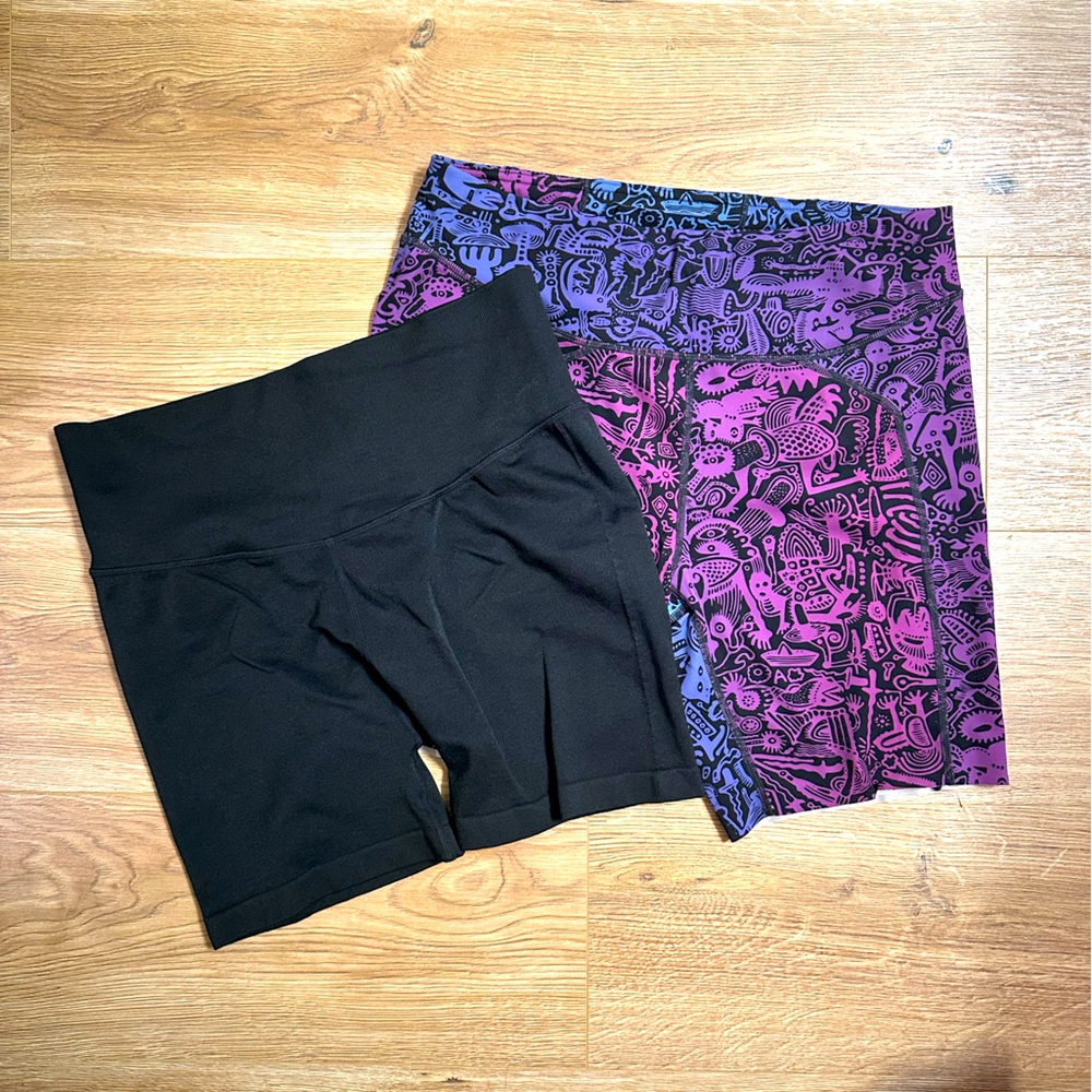 Janji Groundwork Pace Shorts, Batik Purple L - Running, PLUS JoyLab shorts
